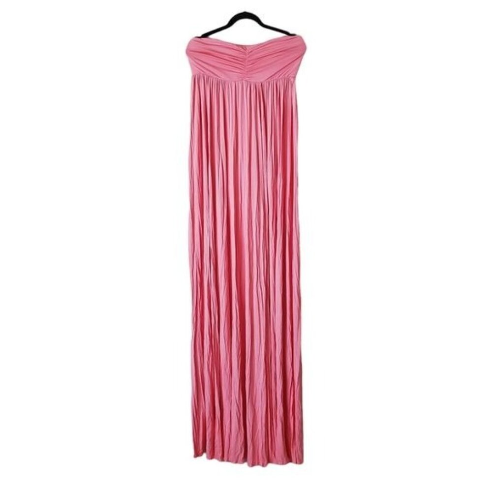 Pinkblush maternity maxi dress Pink Strapless Open Photoshoot Size XL New - Picture 3 of 13